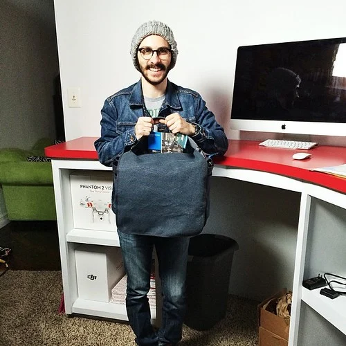 looks like @stephen sutter matches my new @thinktankphoto retrospective 40. how much does a hipster weight?