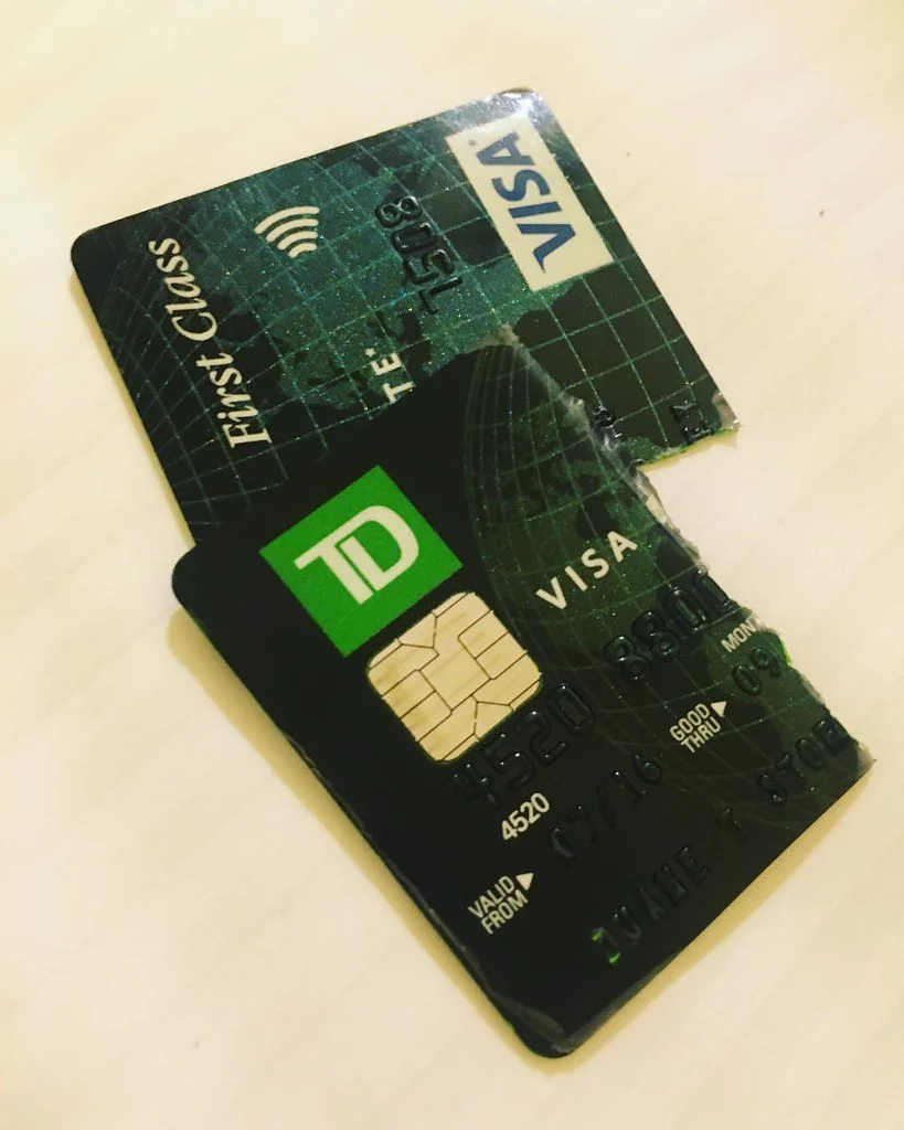 well, that didn't take long. credit card #1 was compromised as of a few days ago. had to have it cancelled tonight. thankfully i brought a backup. will have to get this one replaced once i finishing hiking.