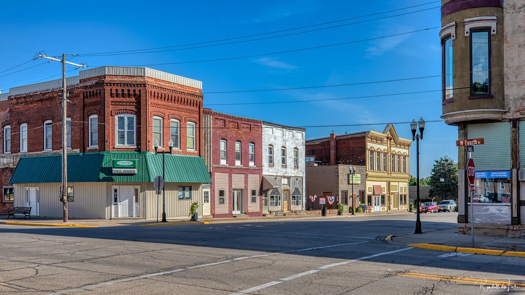 east side of s. locust looking south from third st., delavan, illinois