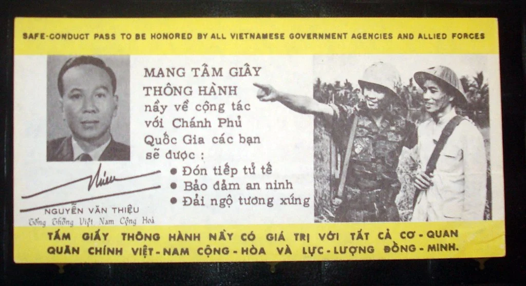 vietnam war safe conduct pass